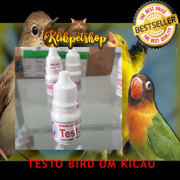 TESTO BIRD CAIR OM KICAU OBAT VITAMIN BURUNG MENINGKATKAN PRODUKSI HORMON TESTO TESTERON KESUBURAN