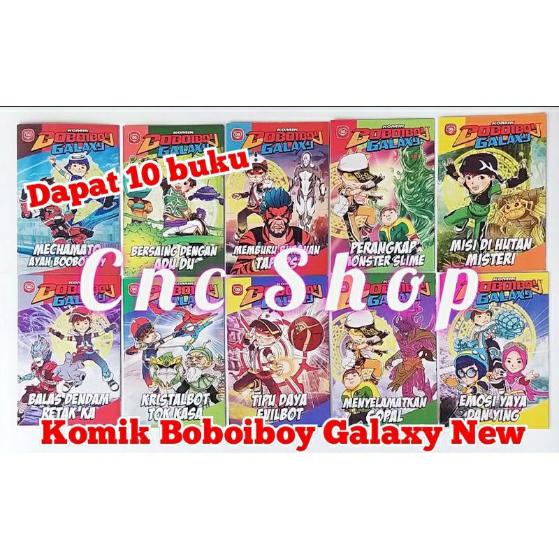 KOMIK BOBOIBOY GALAXY NEW DAPAT 10 BUKU BAGUS MURAH MERIAH