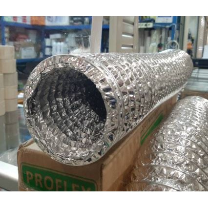 Fleksibel 4 Inch Alumunium Cerobong Angin Asap Dapur Hexaust Fan Kipas