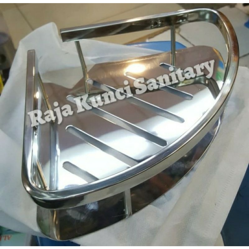 Rak Sudut Stainless SUS 304/Rak Sabun Stainless/Rak Kamar Mandi Stainless 304