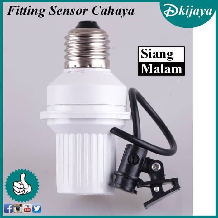 Fitting Lampu Otomatis Sensor Cahaya Siang Dan Malam