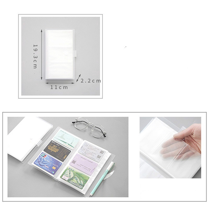 240 Slots Photocards Lomo Cards Holder Case Organizer Clear Name ID Credit Card Book Keeper