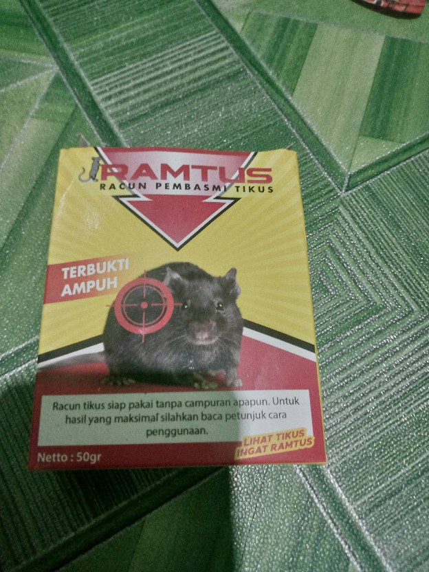 Ramtus Racun Hama Tikus Paling Ampuh Obat Pengusir Pembasmi Tikus Curut Mati Kering Tidak Bau 1 Pack