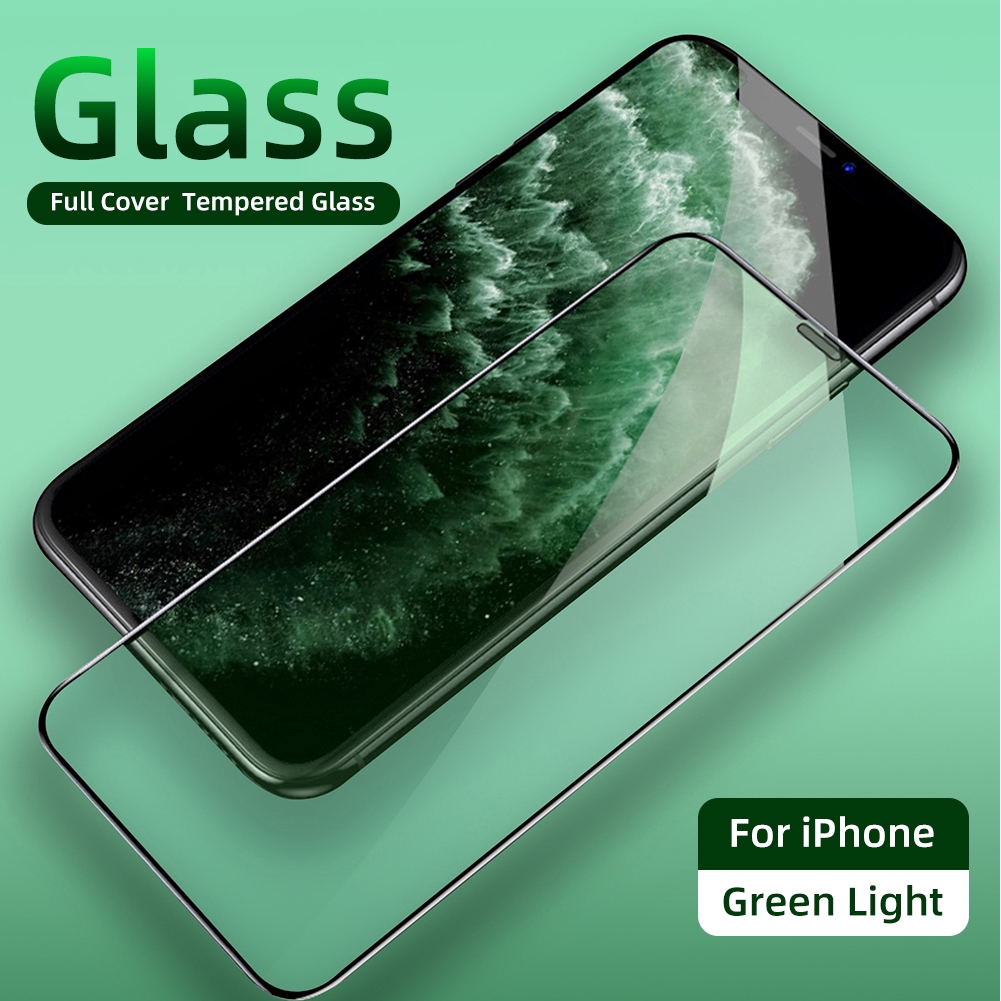 Green Tempered Glass For Iphone 11 Pro Max Protect Eyes Screen Protector For Iphone Xr Xs Max 7 8 6 6s Plus Green Tempered Glass For Iphone 11 Pro Maxprotect Eyes New