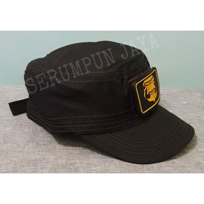 TOPI COKLAT KOMANDO GADA PRATAMA  - TOPI KOMANDO GADA PRATAMA VELCRO 2 PATCH