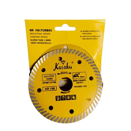 DIAMOND WHEEL KOSOKU PISAU POTONG GRANIT KERAMIK BATU ALAM KOSOKU MATA GERINDA POTONG