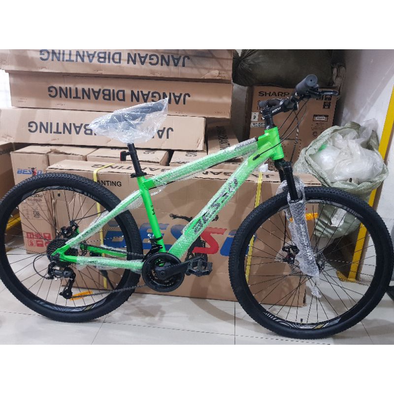 Sepeda Gunung / Sepeda MTB 27.5 inch BESSO ( FRAME ALLOY ) ( GIGI SHIMANO 27 SPEED )