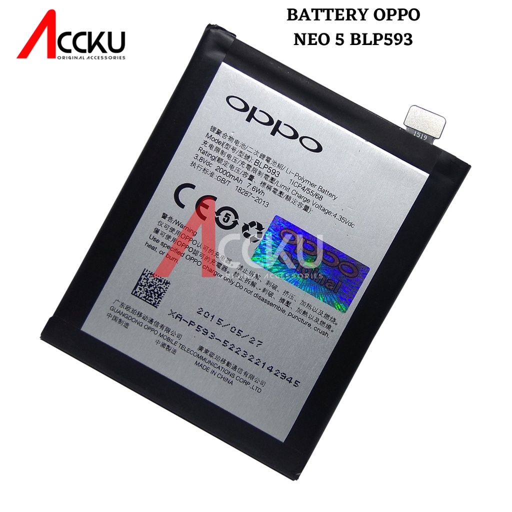 [BLP593] BATERAI OPPO NEO 5 BATERAI OPPO BLP593 BATTERY OPPO NEO 5 BLP-593 ORI