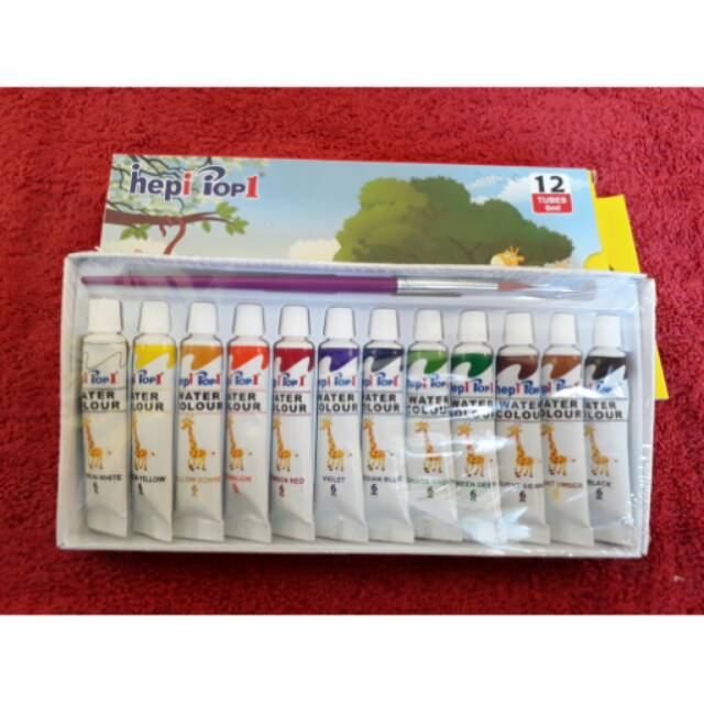 

Cat air/water colour set plus kuas murah termurah