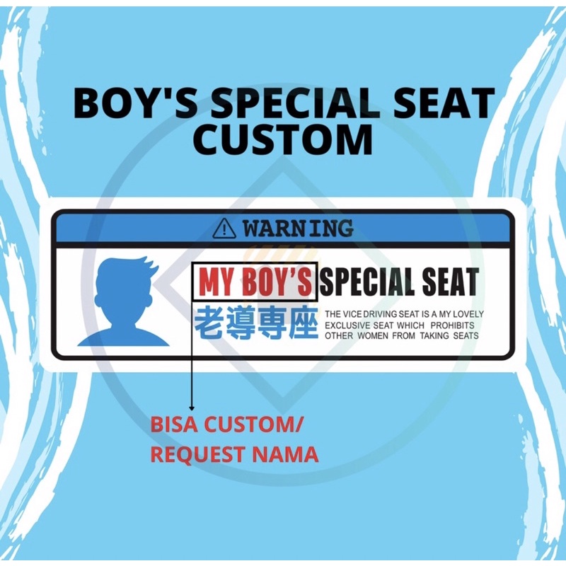 sticker spesial seat / sticker printing / sticker custom / sticker couple