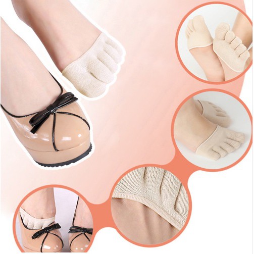 Half Insoles Pads finger socks kaos kaki bantalan kaki