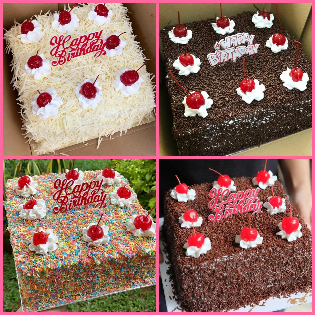 Ti-0133-b Cake Topper Tulisan Idul Fitri Lebaran Tempel Masjid Merah