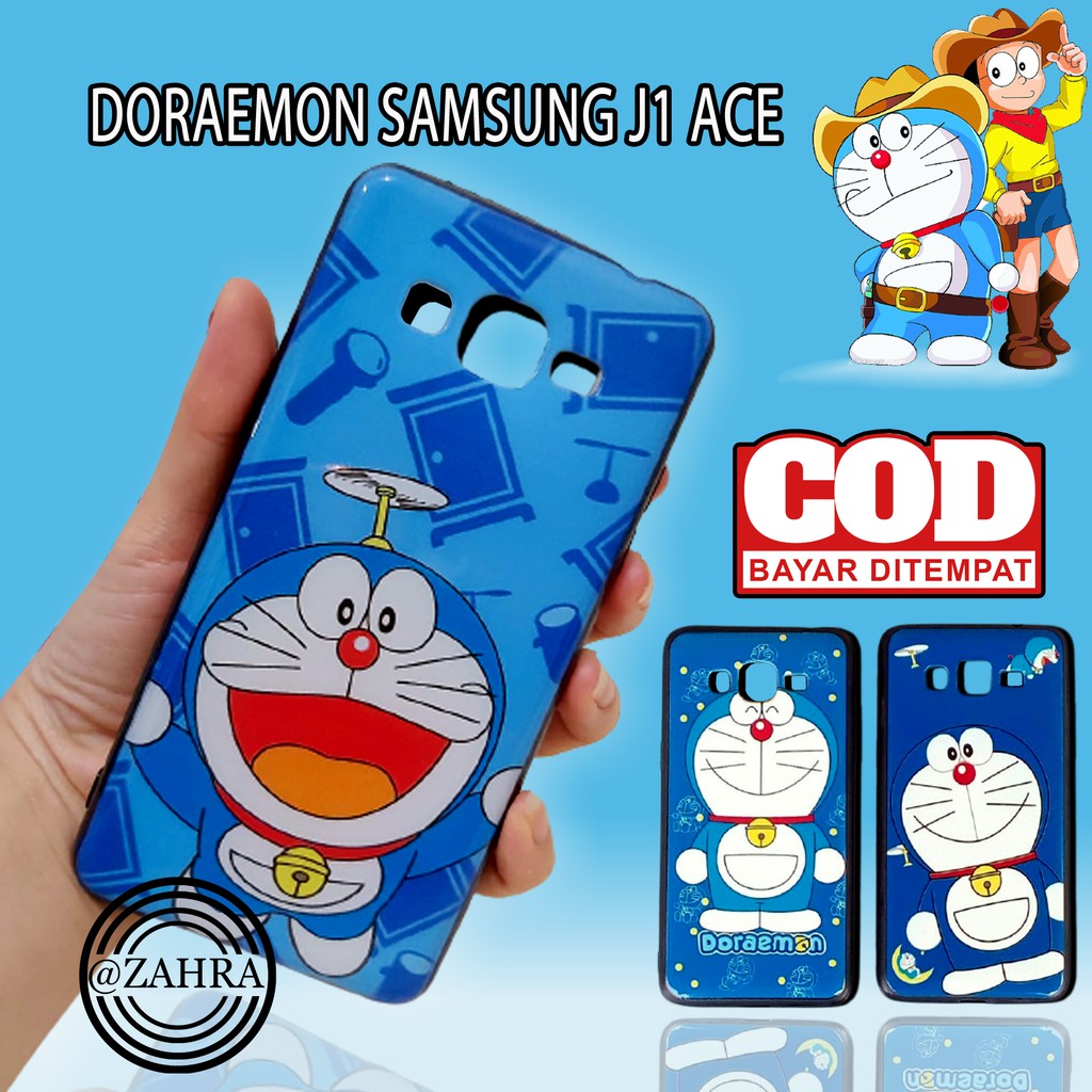 Softcase / Casing Handpone / Casing HP Karakter DORAEMON Samsung Galaxy J1 Ace ( RANDOM ) -ZR23