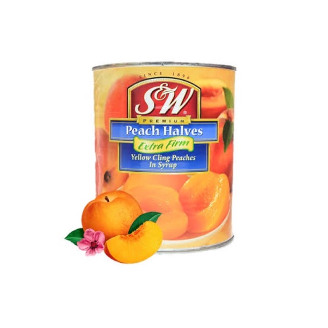 

Sw peach halves 825 gr
