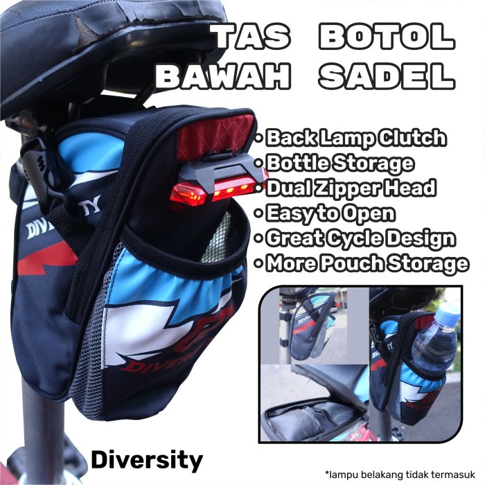 Tas Sepeda Lipat Sadel Botol Bahan Cordura Gc-Brand Kona Tbgkdiversity