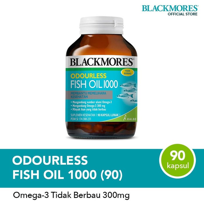 BLACKMORES ODOURLESS FISH OIL 1000 - 30 KAPSUL 90 KAPLUS