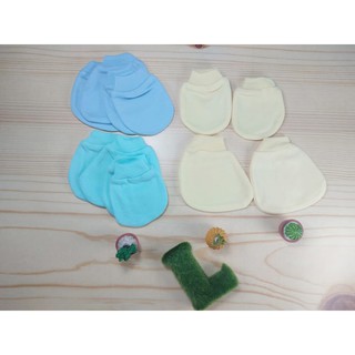 LITTLE Q 1 SET Sarung  Tangan  Kaos  Kaki  RIB Bayi  Baby 
