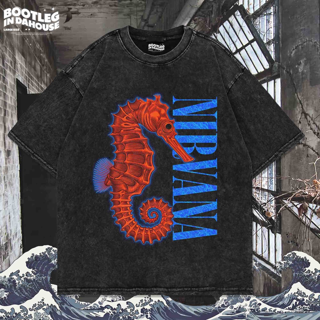 KAOS NIRVANA OVERSIZE WASHING VINTAGE TEE | OVERSIZE WASHED T-SHIRT | KAOS OVERSIZE | KAOS WASHED | 