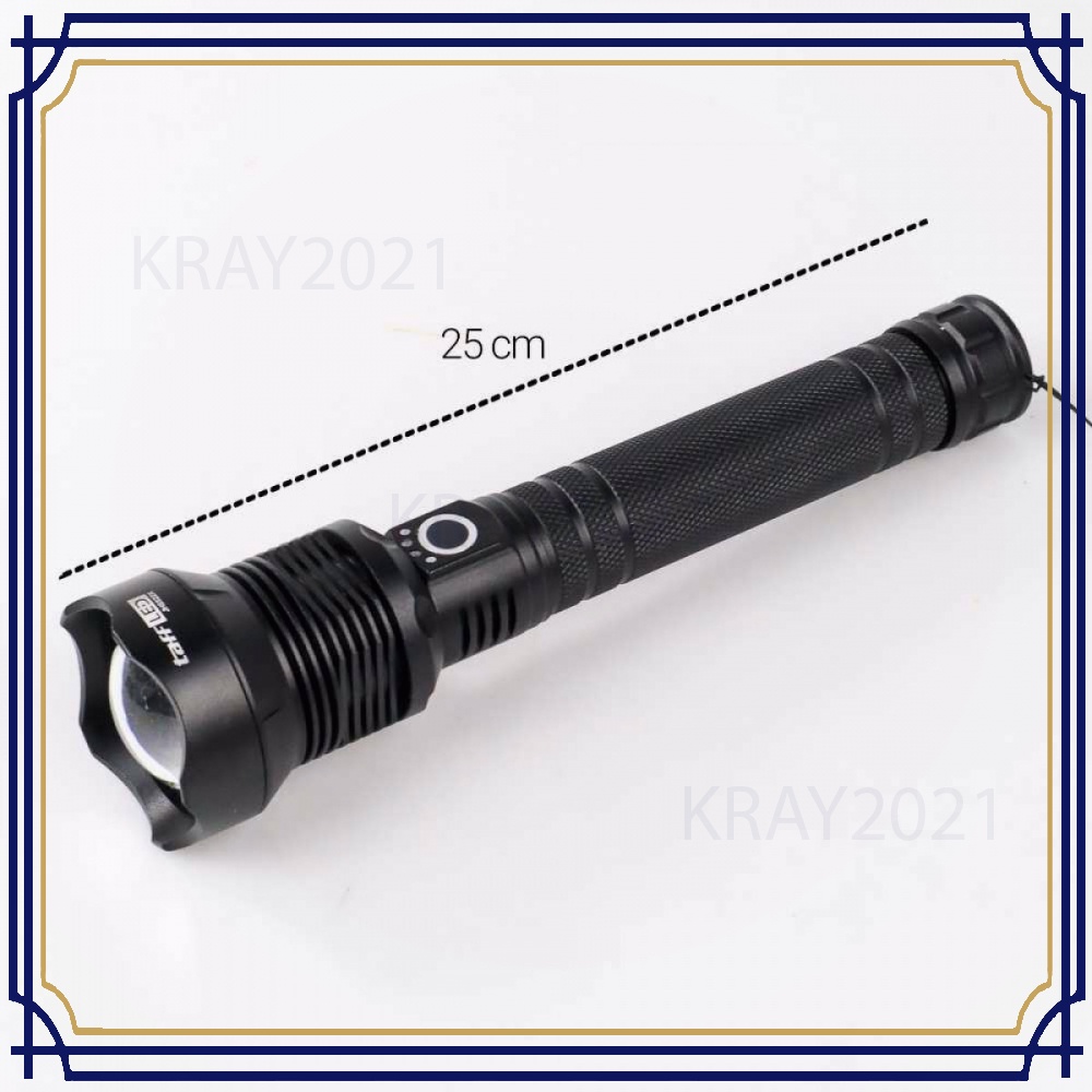 TaffLED Senter LED Flashlight USB Rechargeable XHP 70.2 - JHS522X