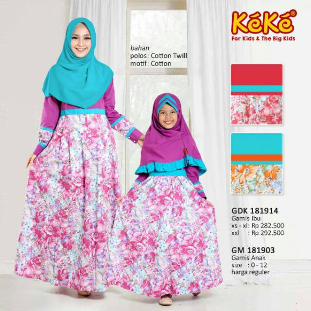 COUPLE KEKE Gamis Ibu Anak 181914