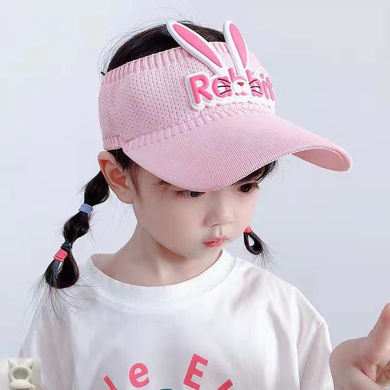 (Hello Girl)MZ12 TOPI ANAK RAJUT VISOR PANTAI SUNSHADE MOTIF KARTUN ANTI UV LUCU ANAK LAKI PEREMPUAN IMPORT