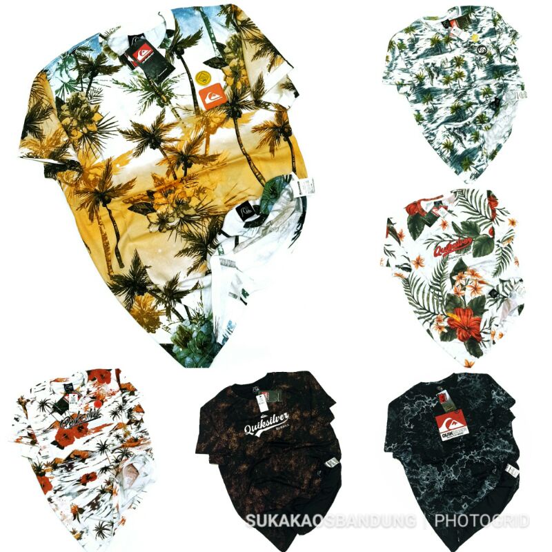 QUIKSILVER / QUICKSILVER / BAJU KAOS DISTRO QUICKSILVER / KAOS FULLPRINT / KAOS FULLPRINT QUIKSILVER