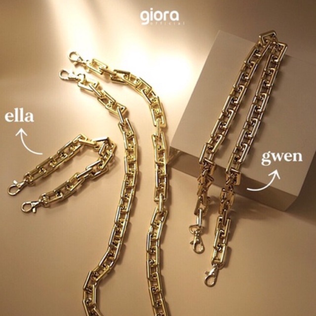 ella / gwen / amora // RANTAI TAS// STRAP TAS// RANTAI GOLD// RANTAI EMAS// STRAP GOLD// TALI TAS