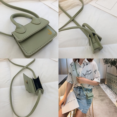 Tas Selempang Wanita  MINI Flap Mini Sling Bag Import Bahan Kulit