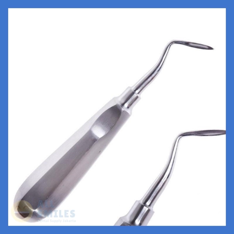 bein bengkok angle mesial distal dental luxator root elevator alat tang cabut akar gigi