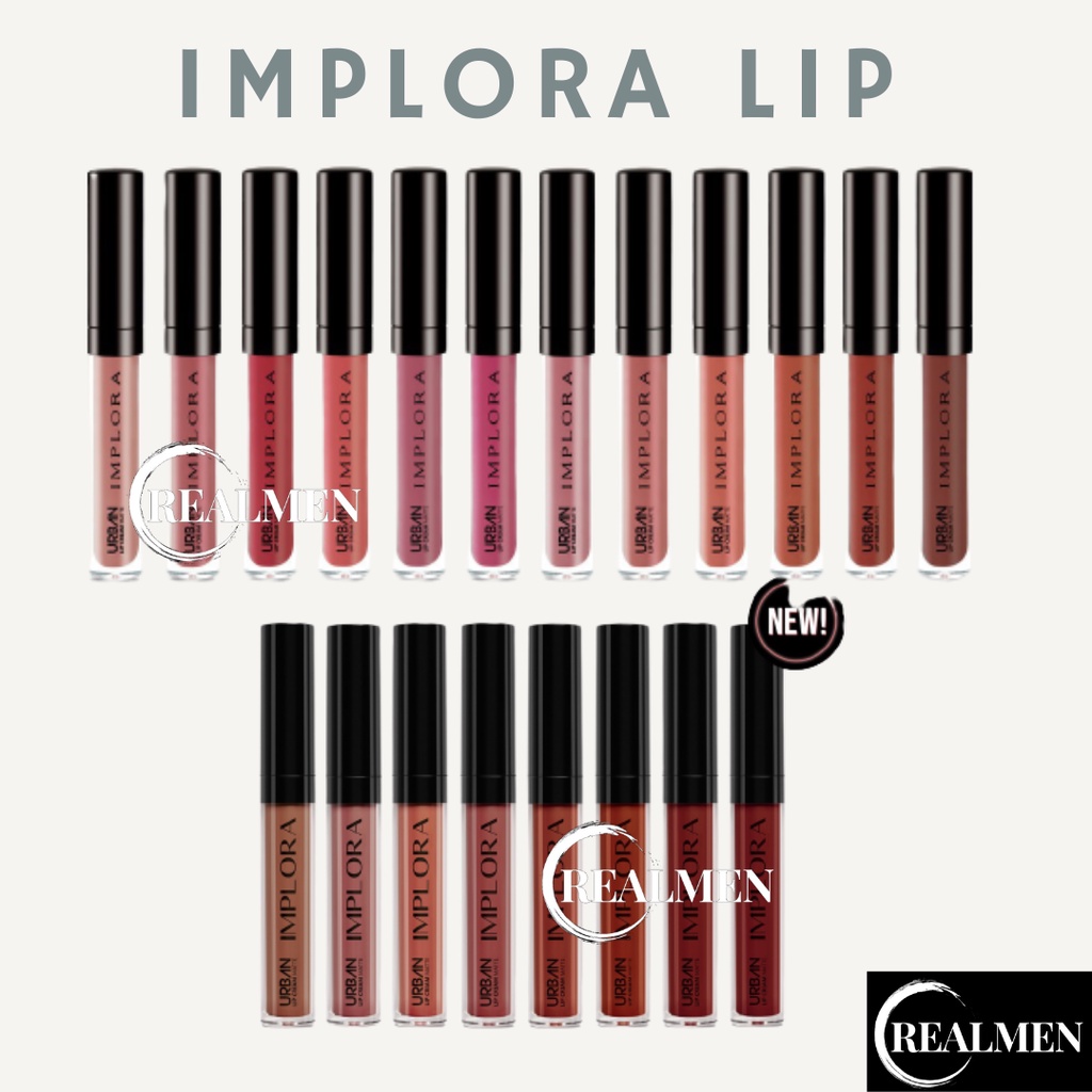 ORIGINAL Implora Lip Cream Matte / IMPLORA LIPSTICK -BPOM - IMPLORA LIP MOIST SERUM &amp; Essence - ESENSES LIP CREAM LIPSTIK BPOM