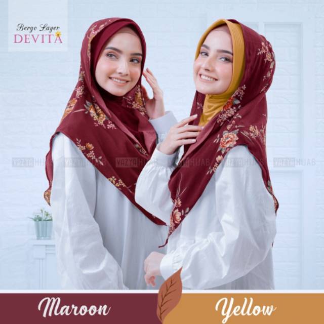 Jilbab instan bergo devita khimar hijab kerudung insta fashion original