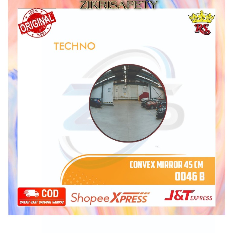 Convex Mirror 45cm “TECHNO” 0046 B INDOOR / CONVEX MIRROR INDOOR 45CM TECHNO