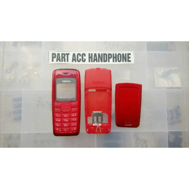 Casing nokia fullset 1110 1110i 1112 1112i 2310 merah full
