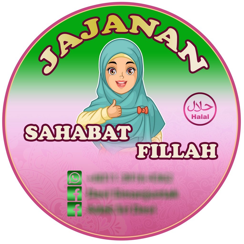 

Stiker Label Olshop Logo Bulat Indoor