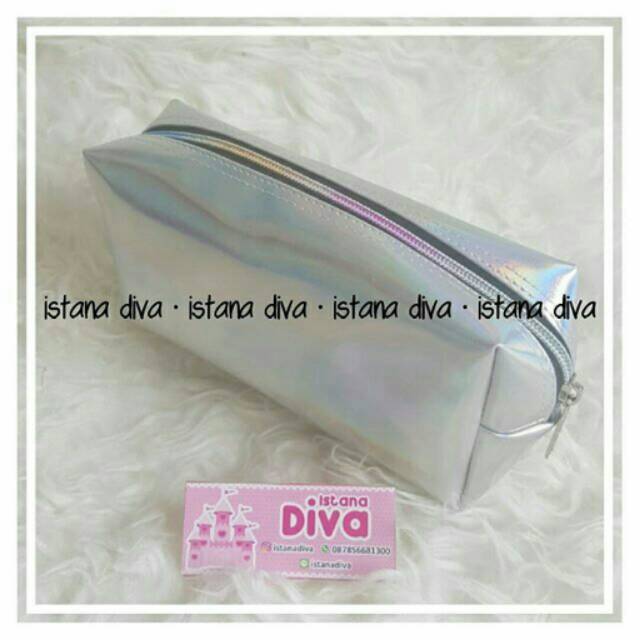 

KOTAK PENSIL HOLOGRAM SILVER