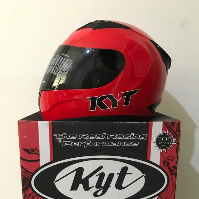 Helm KYT R-10 Merah Solid Red R10 R 10