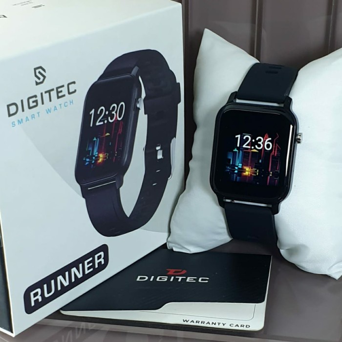 Jam Tangan Wanita Digitec Smart Watch Karet DIGITEC RUNNER Original - Hitam