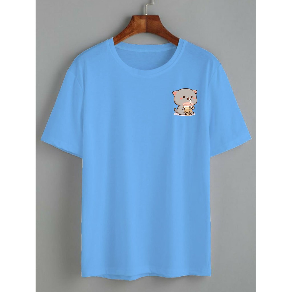 kaos cute cat boba / kaos boba / kaos wanita / KATUN 24S