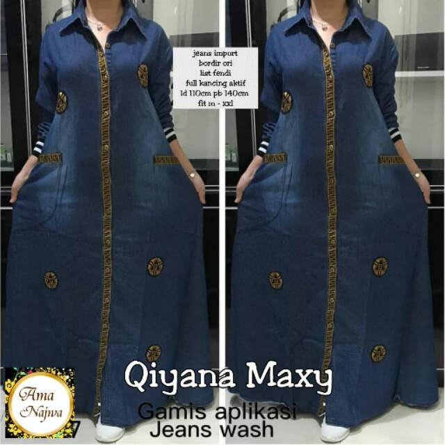 GAMIS JEANS QIYANA MAXY BY AMA NAJWA