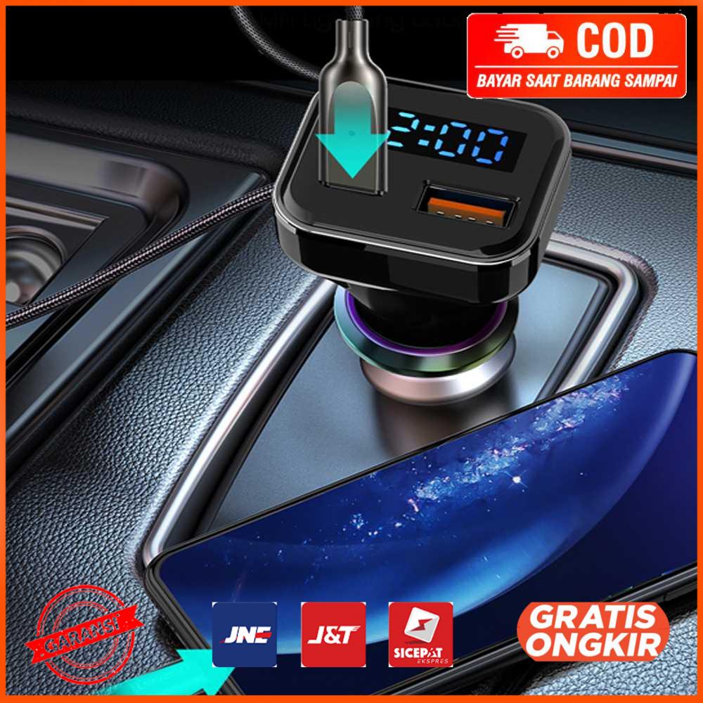 Car Charger Smartphone USB Type C 2 Port 5A QC3.0 KN318