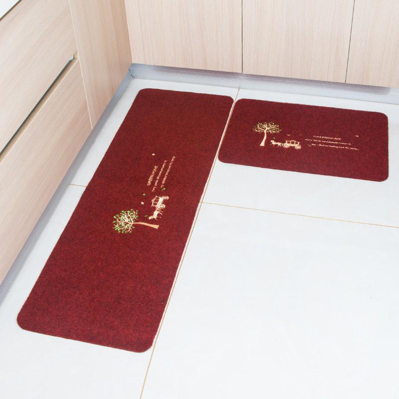 2Pcs Keset Kamar Mandi Dapur Anti Slip Menyerap Minyak 2Pcs Keset Kamar Mandi Dapur Anti Slip Menyerap Minyak