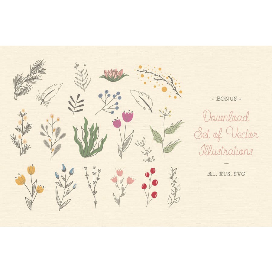 Floral Pattern Brushes For Illustrator