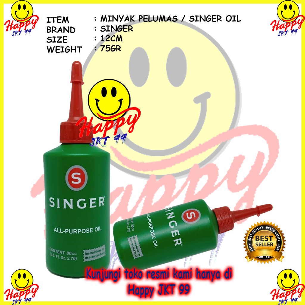 [ HAPPY JKT 99 ] MINYAK PELUMAS SINGER OIL MINYAK MESIN ALL PURPOSE OIL ORIGINAL