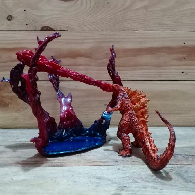 {{{{}}] recast figure burning godzilla atomic beam efek lingkaran api fire
