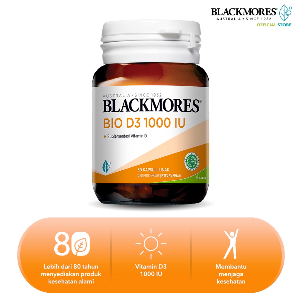 BLACKMORES BIO D3 1000 IU 30 CAPSULE