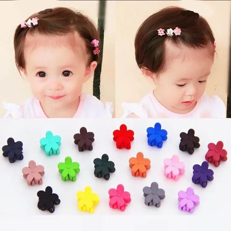 Jepit rambut anak jepit poni bunga mini lucu colorful satu pack isi 6 pcs original import