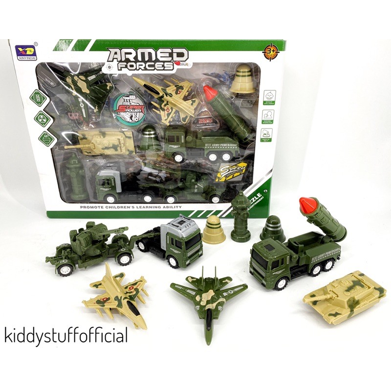 ‼️Tank Anak |Mainan Army Anak | Mainan Tentara | Roket Anak | Pesawat Tempur Anak | Diecast Militer