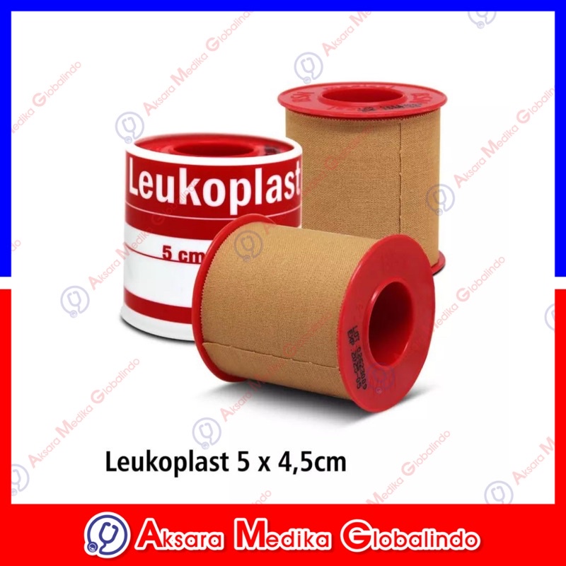 Plester Kain Leukoplast 5cm x 4.5m BSN Plester Coklat Roll Plester Luka #AMG