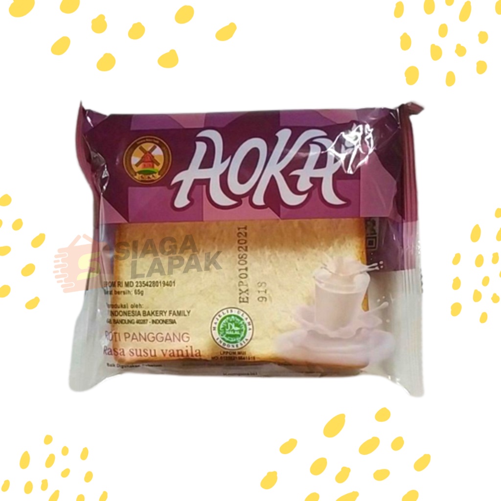 Roti Panggang Aoka All Varian Mix Rasa 65gr