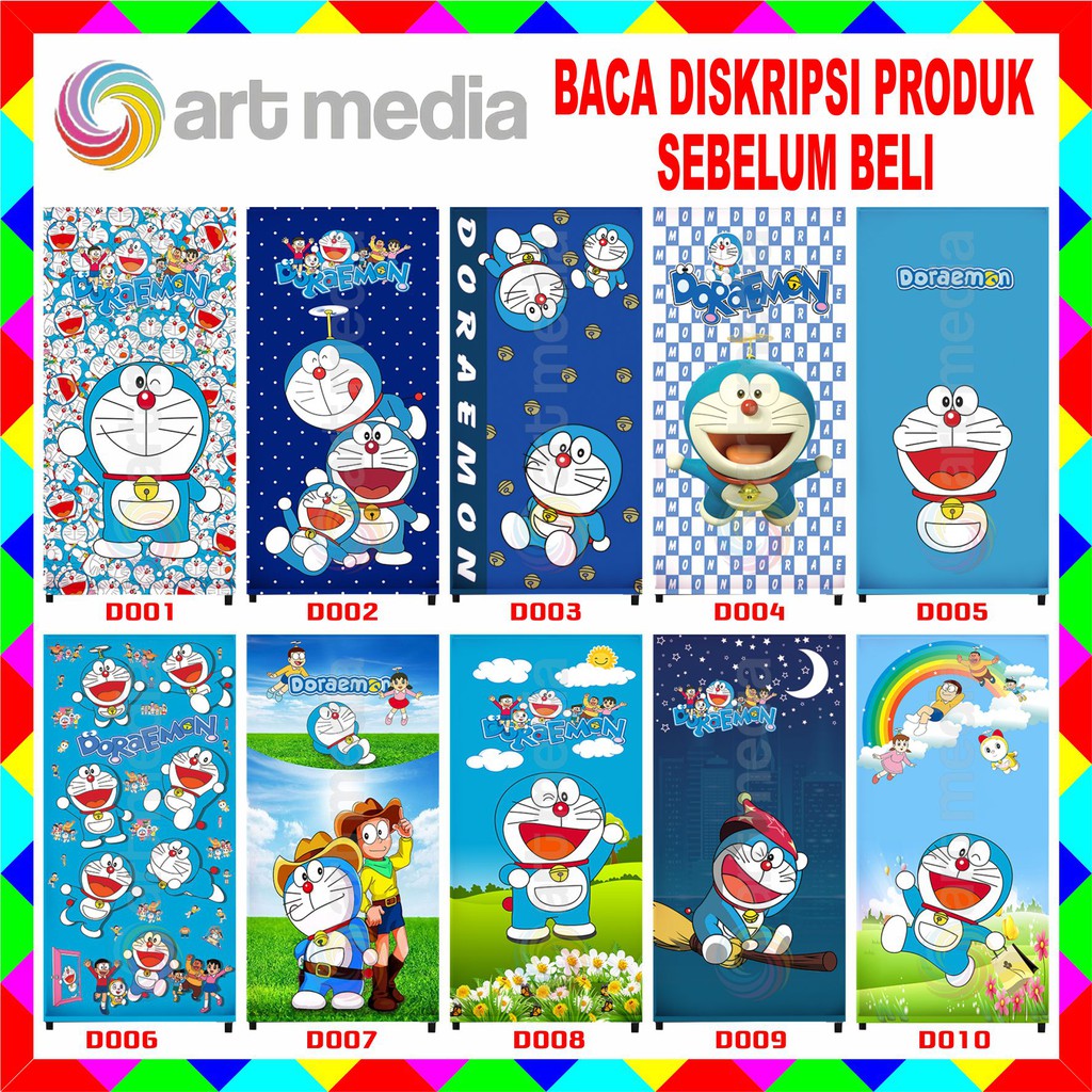 STIKER KULKAS 1PINTU DORAEMON D.001-010